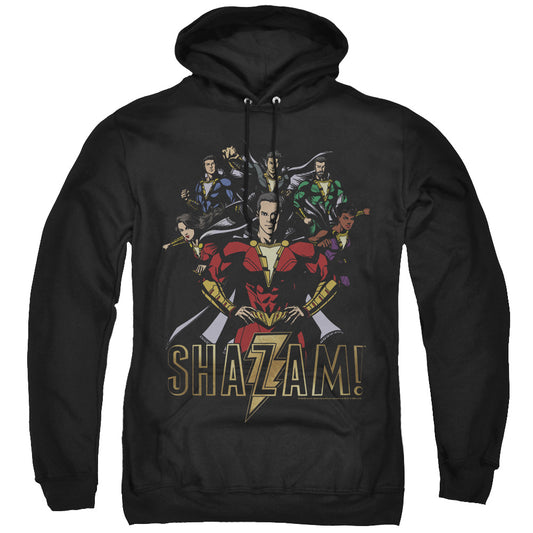 Shazam Movie Group Of Heroes Mens Hoodie Black