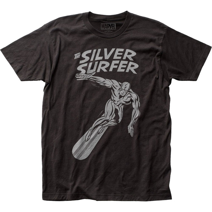 Silver Surfer Cosmic Wanderer Mens T Shirt Black