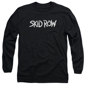 Skid Row Logo Mens Long Sleeve Shirt Black