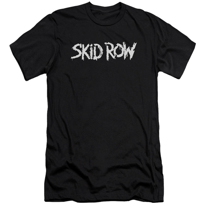 Skid Row Logo Premium Bella Canvas Slim Fit Mens T Shirt Black