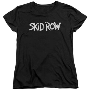 Skid Row Logo Womens T Shirt Black
