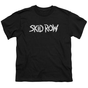 Skid Row Logo Kids Youth T Shirt Black