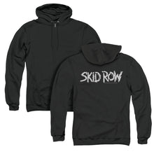 Load image into Gallery viewer, Skid Row Logo Back Print Zipper Mens Hoodie Black