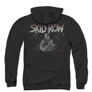 Skid Row Unite World Rebellion Back Print Zipper Mens Hoodie Black