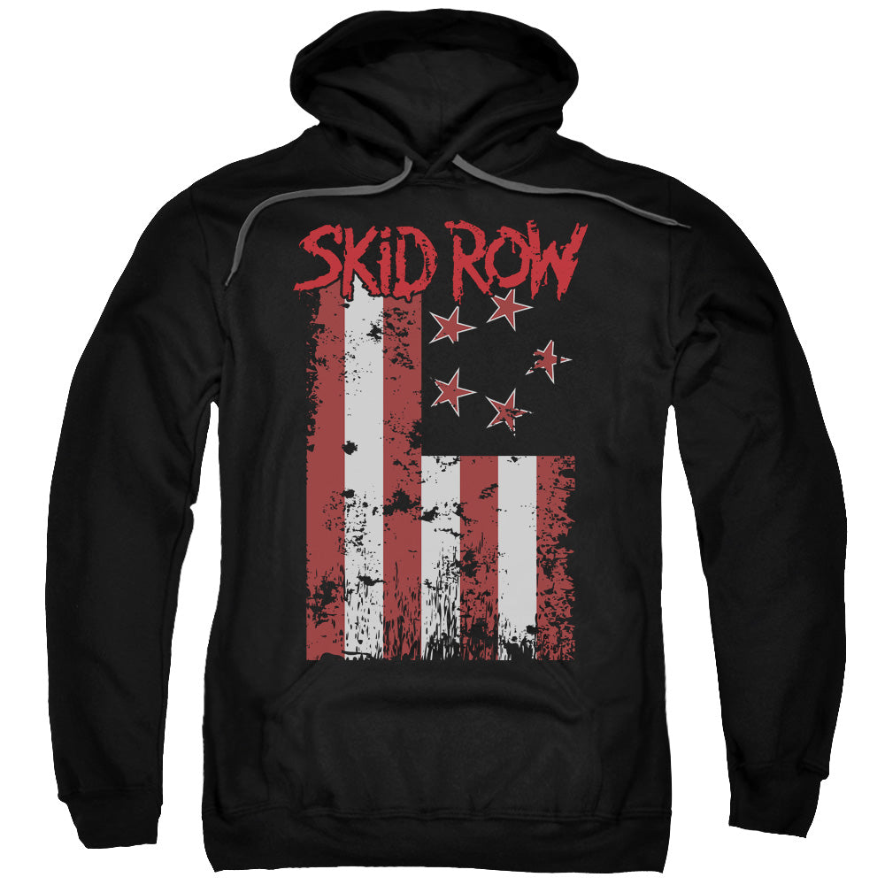 Skid Row Flagged Mens Hoodie Black