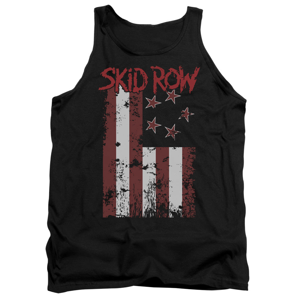 Skid Row Flagged Mens Tank Top Shirt Black