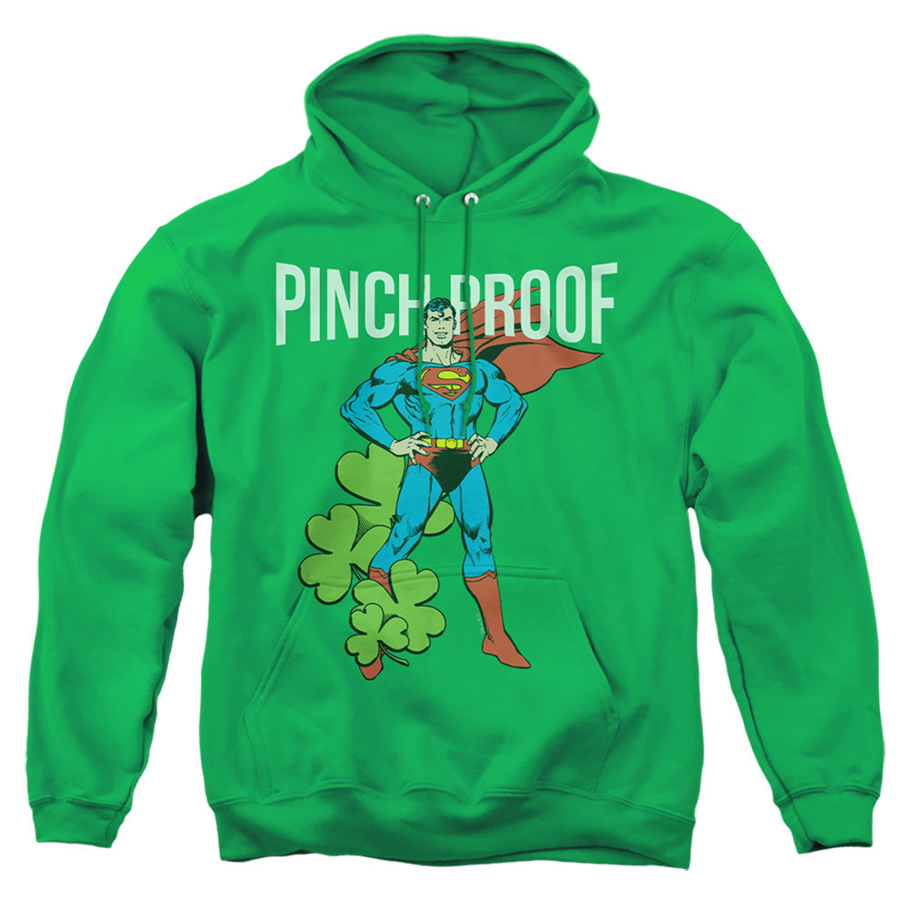 Superman St. Patrick'S Day Pinch Proof Mens Hoodie Kelly Green