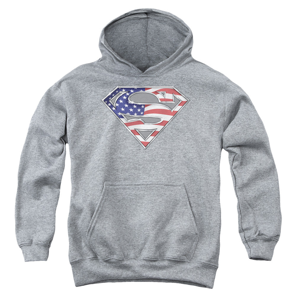 Superman All Kids Youth Hoodie Heather