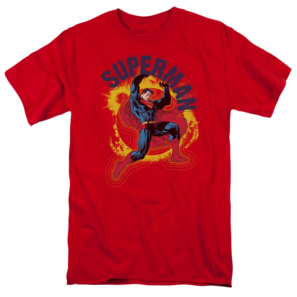 Superman A Name To Uphold Mens T Shirt Red