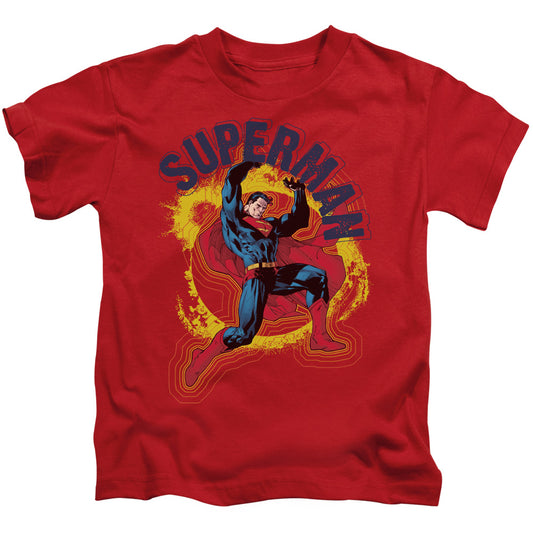 Superman A Name To Uphold Juvenile Kids Youth T Shirt Red