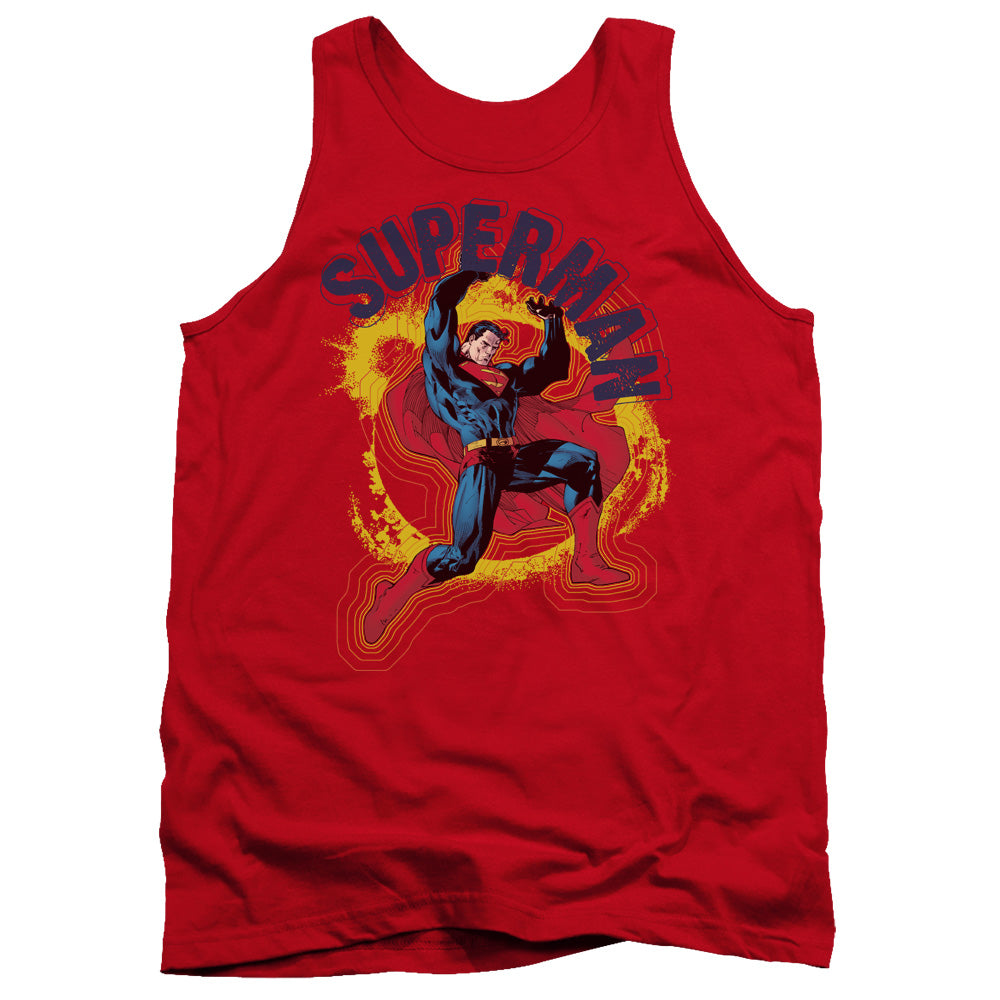 Superman A Name To Uphold Mens Tank Top Shirt Red