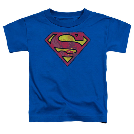 Superman Action Shield Toddler Kids Youth T Shirt Royal Blue