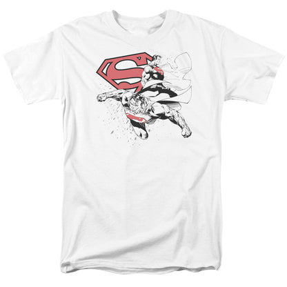 Superman Double The Power Mens T Shirt White