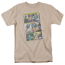 Load image into Gallery viewer, Superman Vintage Comic Mens T Shirt Sand