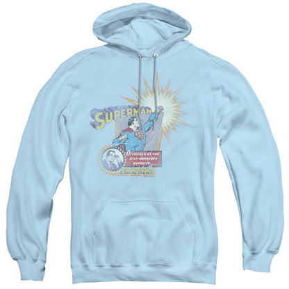 Superman Ingenious Disguise Mens Hoodie Light Blue