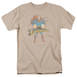 Superman Superhombre Mens T Shirt Sand