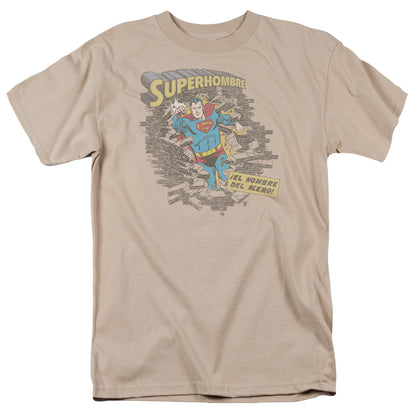 Superman Superhombre 2 Mens T Shirt Sand