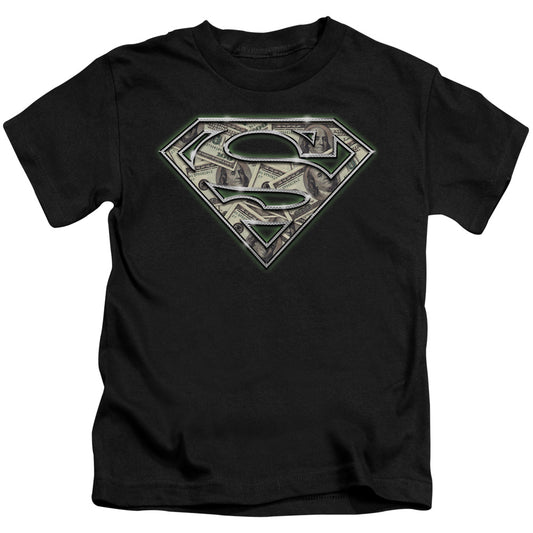 Superman All About The Benjamins Juvenile Kids Youth T Shirt Black