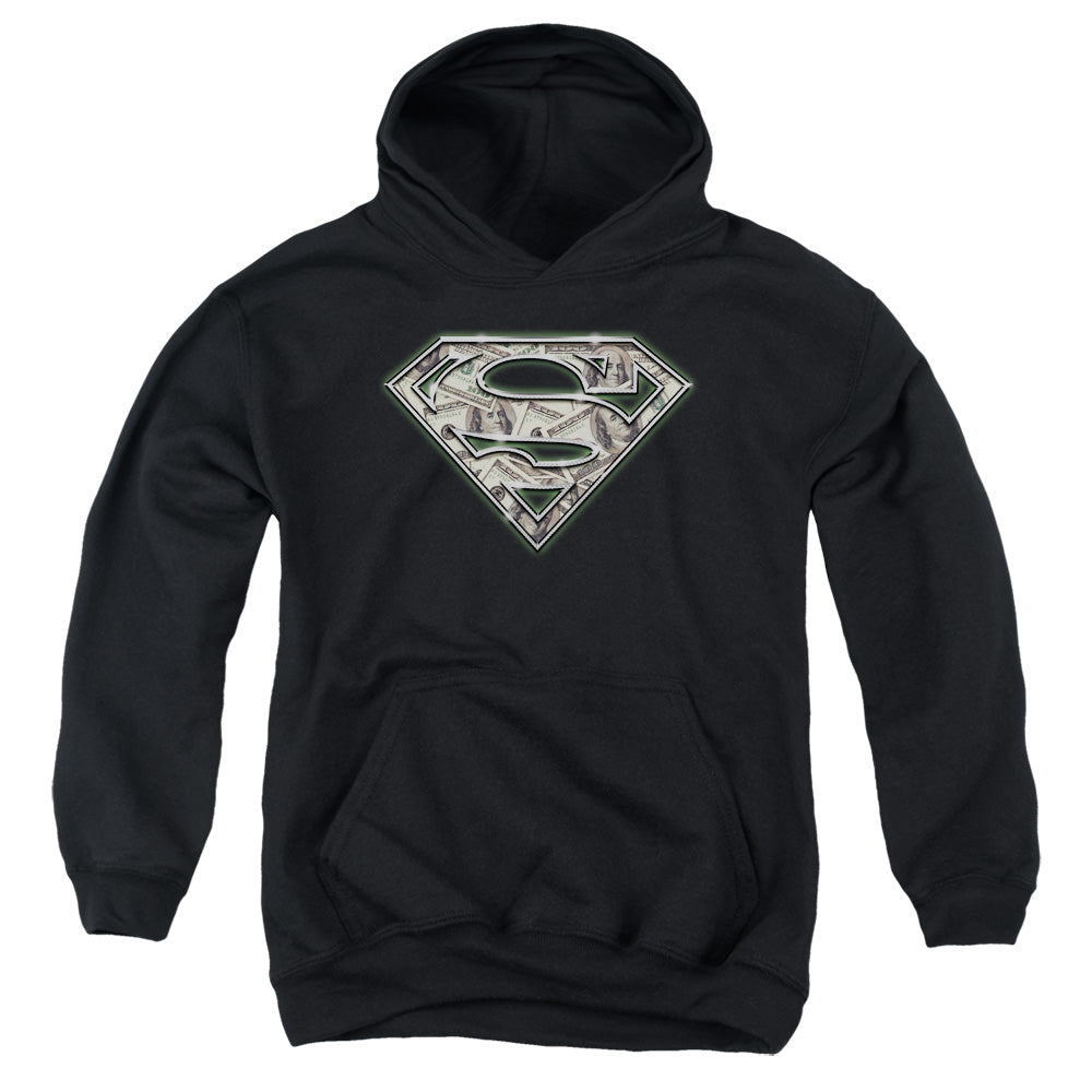 Superman All About The Benjamins Kids Youth Hoodie Black