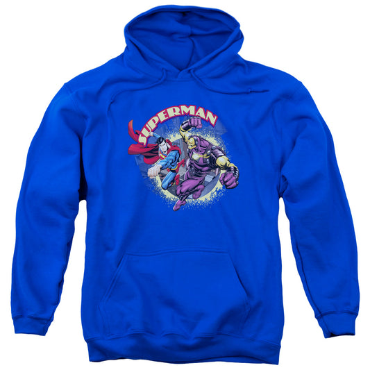 Superman Superman Vs Mongol Mens Hoodie Royal Blue