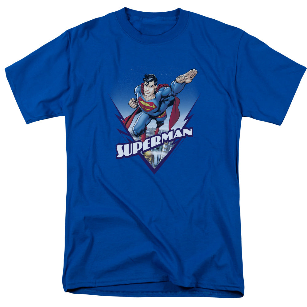 Superman Looks Like A Job For Mens T Shirt Royal Blue