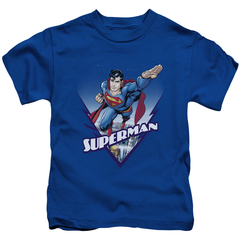 Superman Looks Like A Job For Juvenile Kids Youth T Shirt Royal Blue