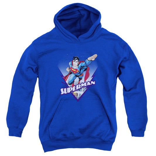 Superman Looks Like A Job For Kids Youth Hoodie Royal