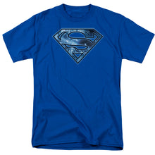 Load image into Gallery viewer, Superman On Ice Shield Mens T Shirt Royal Blue