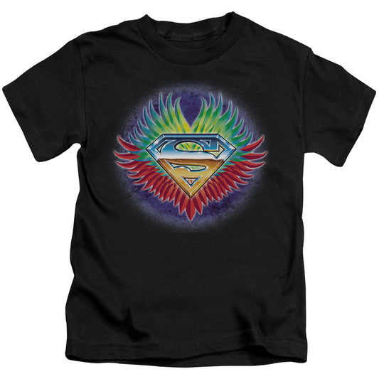 Superman Dont Stop Believing Juvenile Kids Youth T Shirt Black