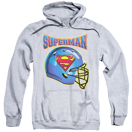 Superman Helmet Mens Hoodie Athletic Heather