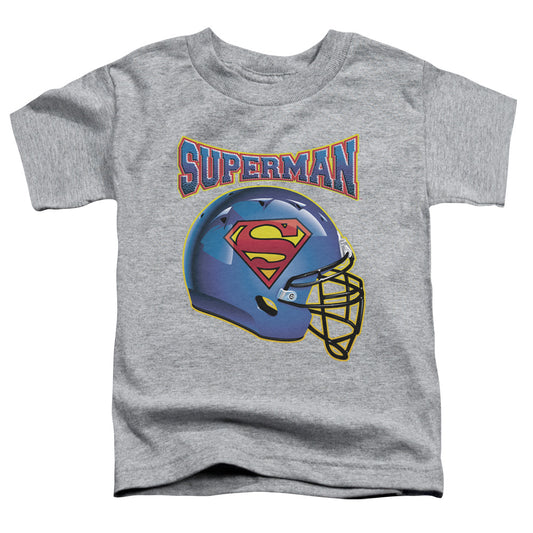 Superman Helmet Toddler Kids Youth T Shirt Athletic Heather