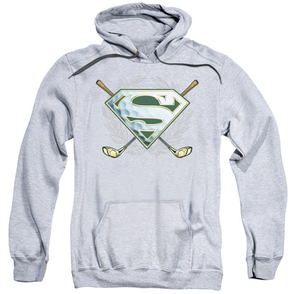 Superman Fore! Mens Hoodie Athletic Heather