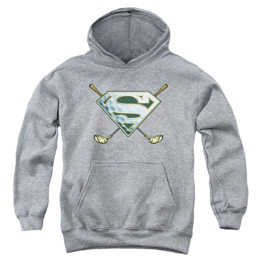 Superman Fore! Kids Youth Hoodie Heather