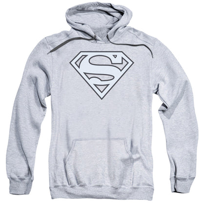 Superman Carolina Blue&Amp;Navy Shield Mens Hoodie Athletic Heather