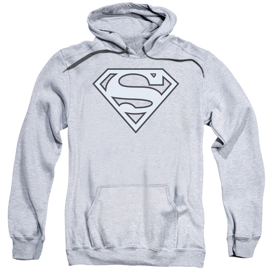 Superman Carolina Blue&Amp;Navy Shield Mens Hoodie Athletic Heather