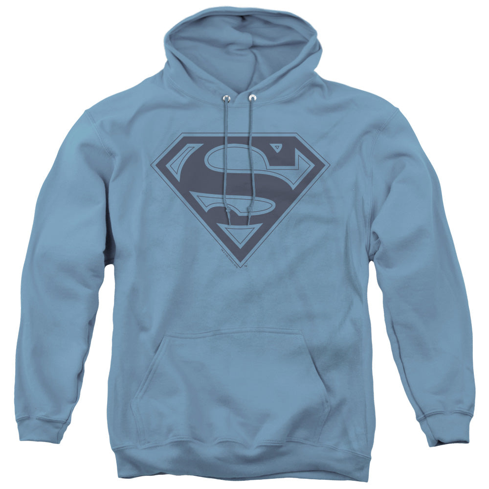 Superman Blue&navy Shield Mens Hoodie Carolina Blue