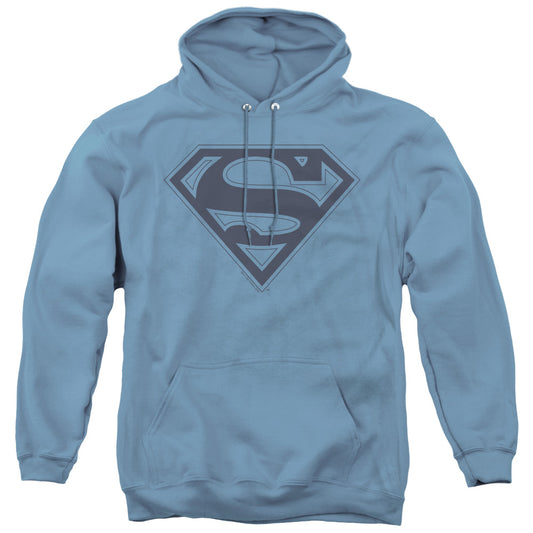 Superman Blue&navy Shield Mens Hoodie Carolina Blue