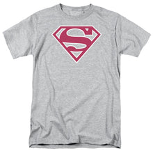Load image into Gallery viewer, Superman Red &amp; White Shield Mens T Shirt Athletic Heather