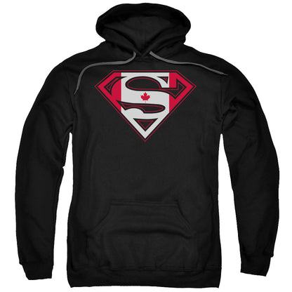 Superman Canadian Shield Mens Hoodie Black