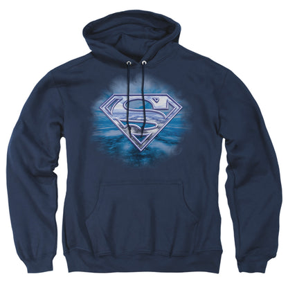 Superman Freedom Of Flight Mens Hoodie Navy