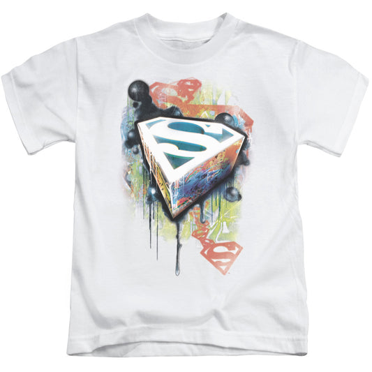 Superman Urban Shields Juvenile Kids Youth T Shirt White