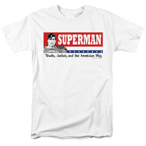 Superman Superman For President Mens T Shirt White