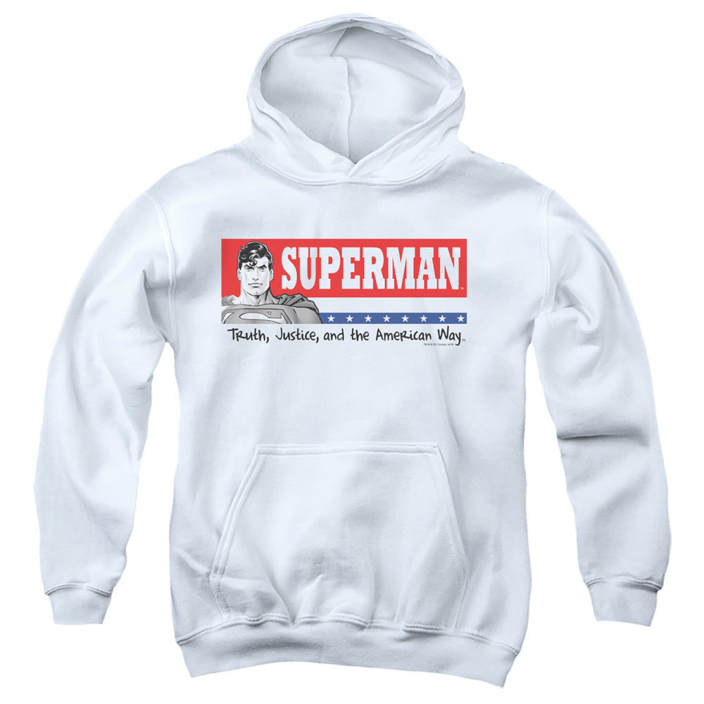 Superman Superman For President Kids Youth Hoodie White