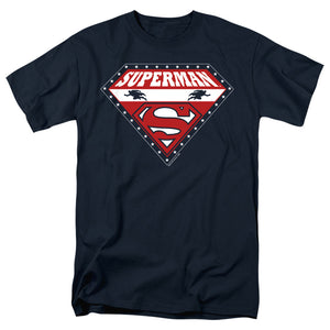 Superman Superman For President Mens T Shirt Navy Blue