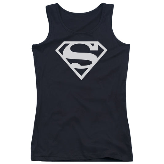 Superman Logo Womens Tank Top Shirt Black