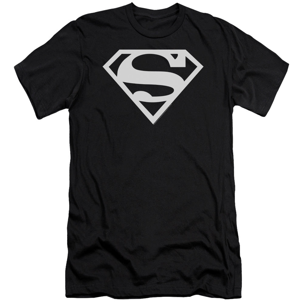 Superman Logo Premium Bella Canvas Slim Fit Mens T Shirt Black