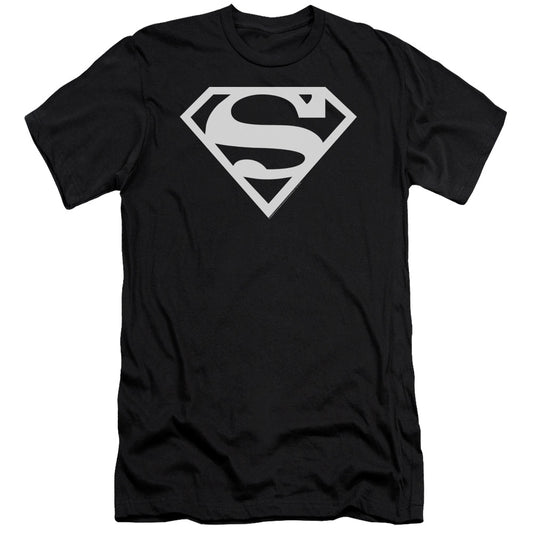 Superman Logo Premium Bella Canvas Slim Fit Mens T Shirt Black