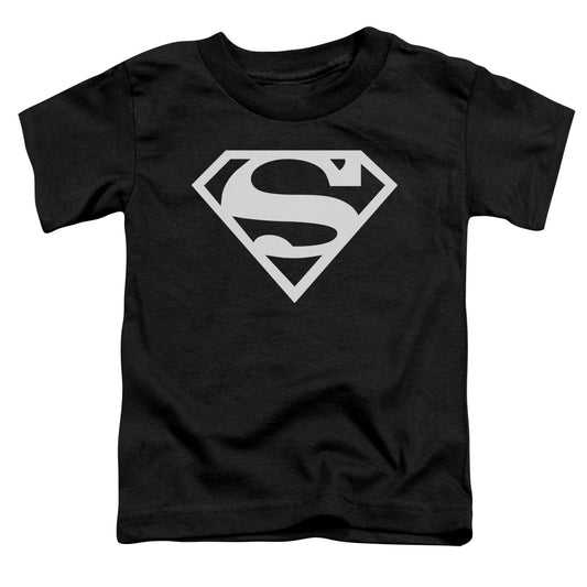 Superman Logo Toddler Kids Youth T Shirt Black