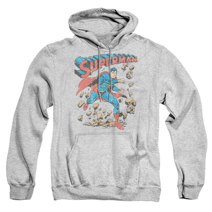 Superman Mad At Rocks Mens Hoodie Athletic Heather