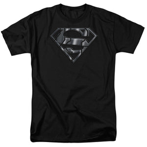 Superman Mech Shield Mens T Shirt Black